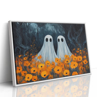 Spectral Friends Among Autumn Poppies