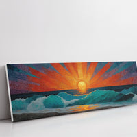 Sunrise Breaking Over Turquoise Waves