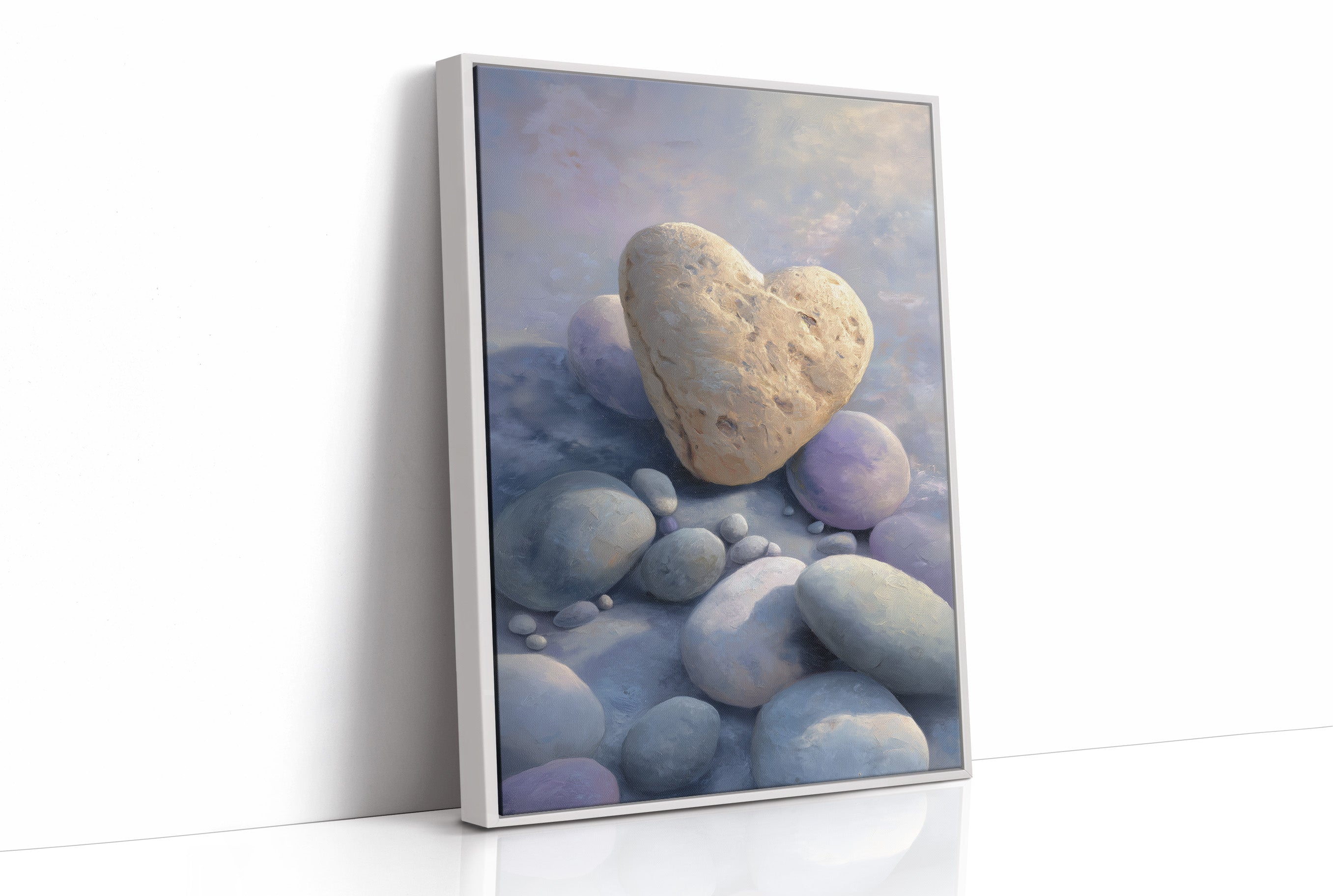 Stone Hearts Rest In Morning Light