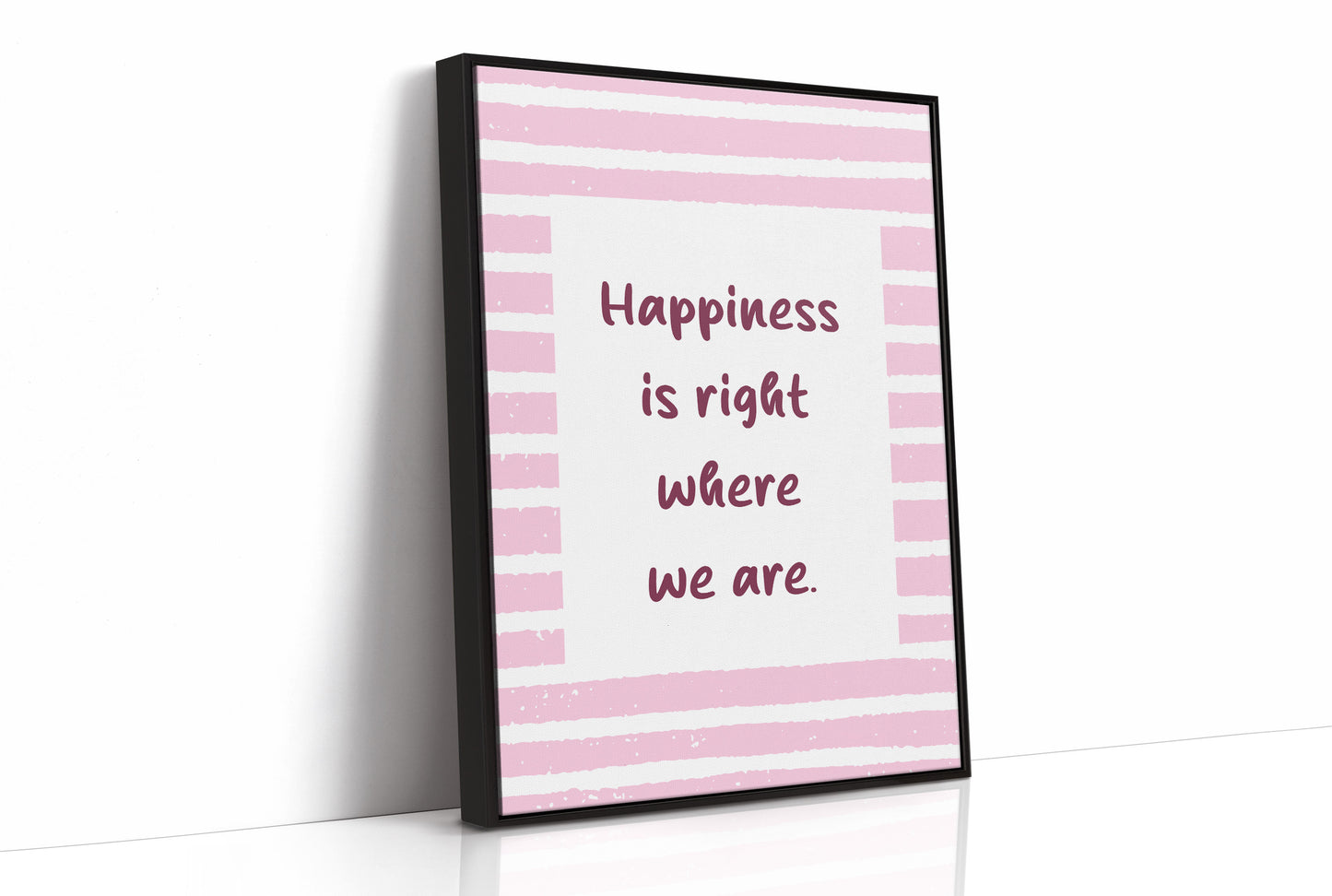 Happiness in Pink Stripes