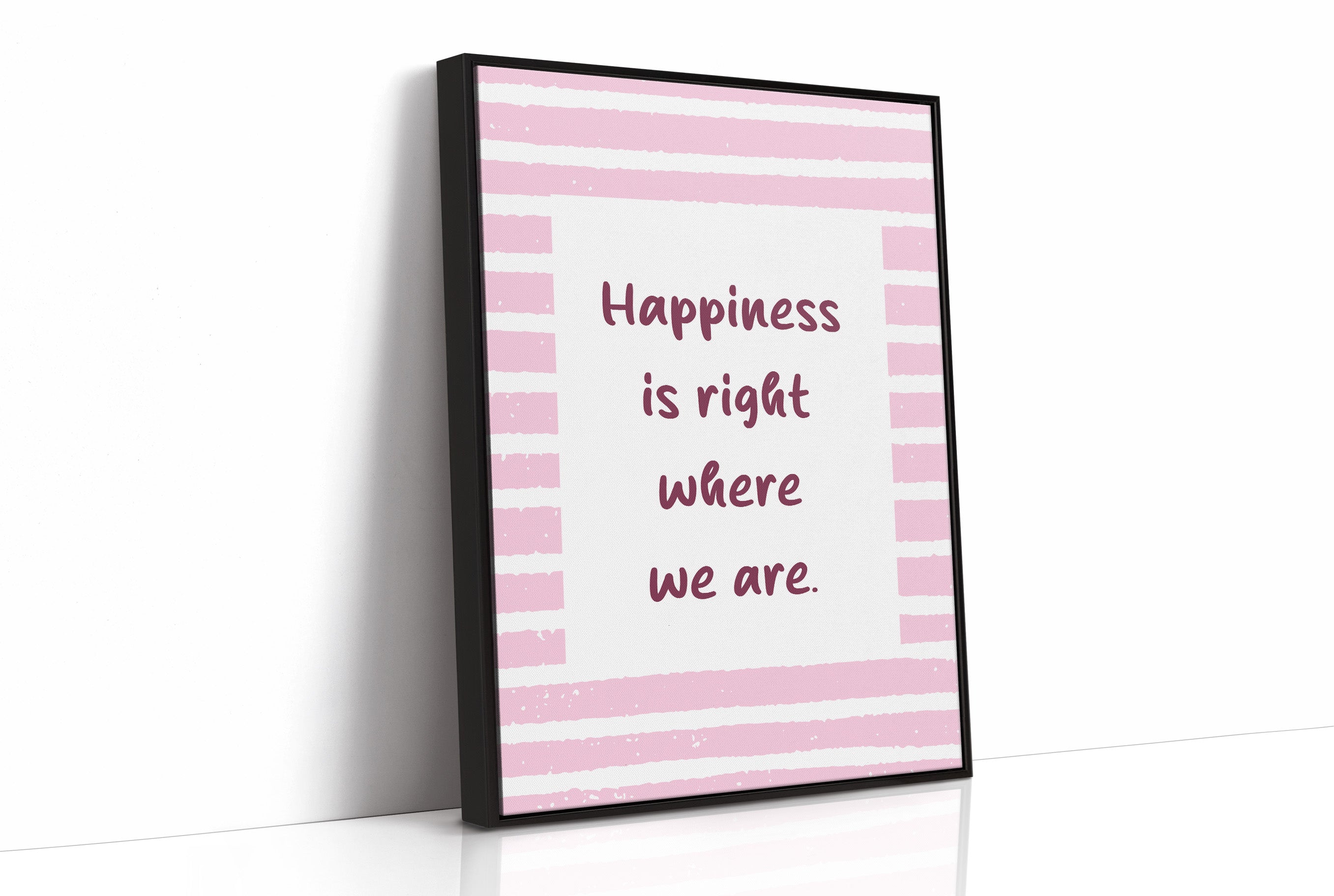 Happiness in Pink Stripes