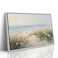 Daisies Dance Along Coastal Dunes