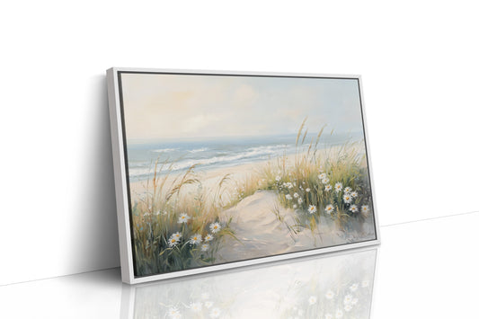 Daisies Dance Along Coastal Dunes