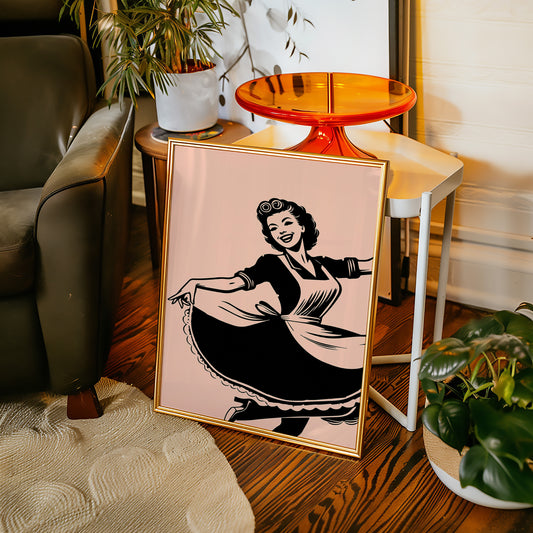 Aprons Dance Through Blush Kitchen Light