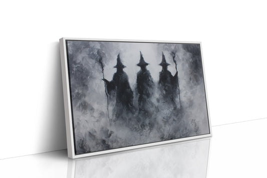 Mist Cloaked Figures Await Dawn