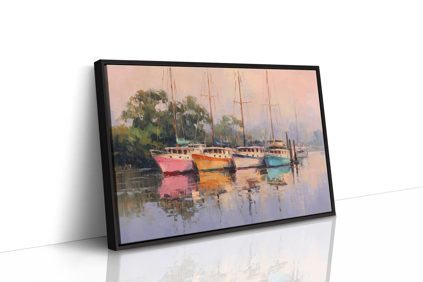 Harbor Dreams At Sunset Blush