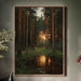 Sunset Embrace Among the Pines