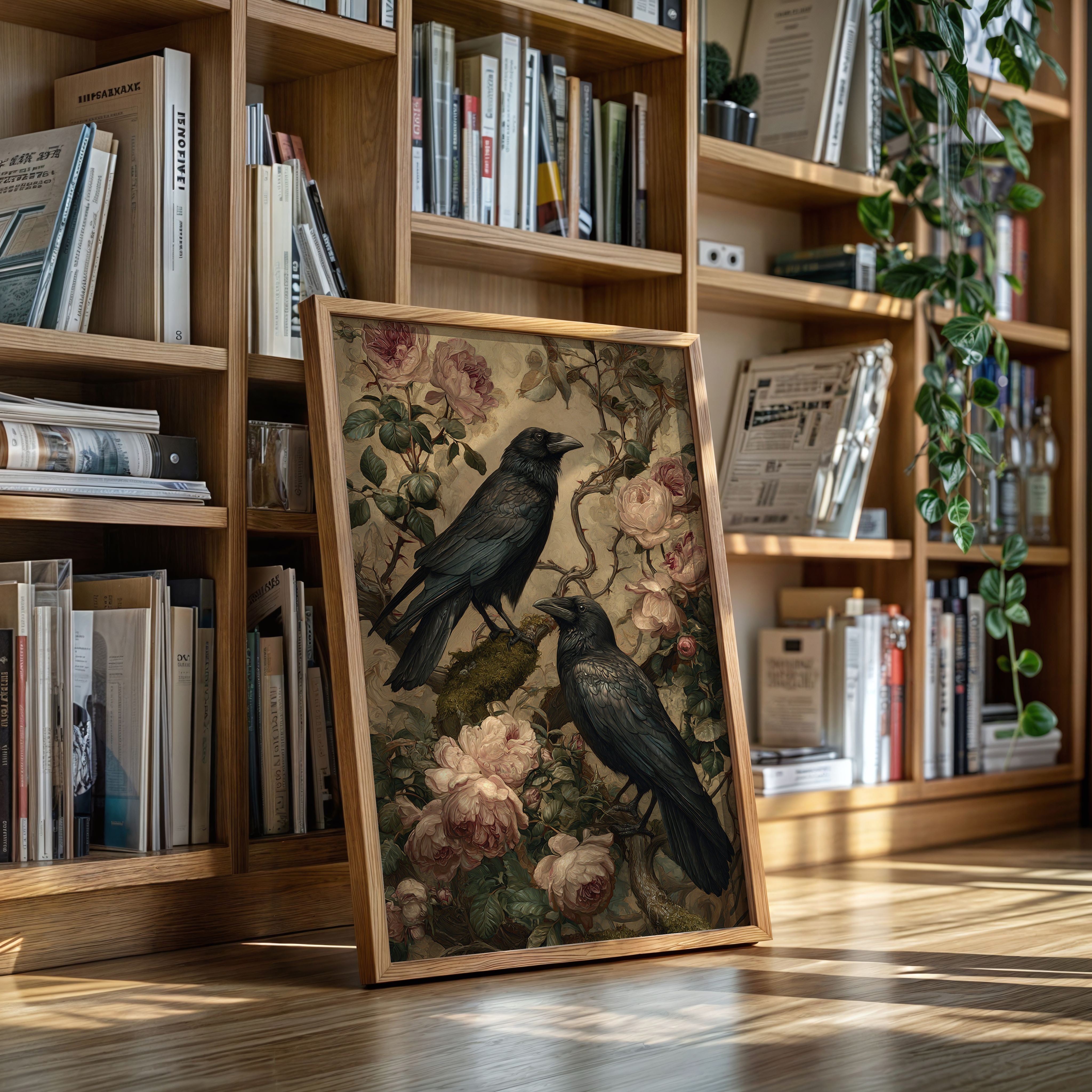 In Bloom With Midnight Feathers