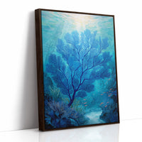 Cobalt Branches In Aqua Depths