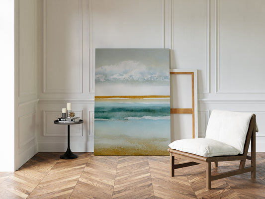 Where Waves Kiss Golden Sands