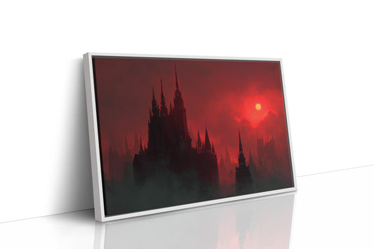 Crimson Spires Under Blood Moon