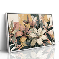 Lily Study, Color Block Botanical