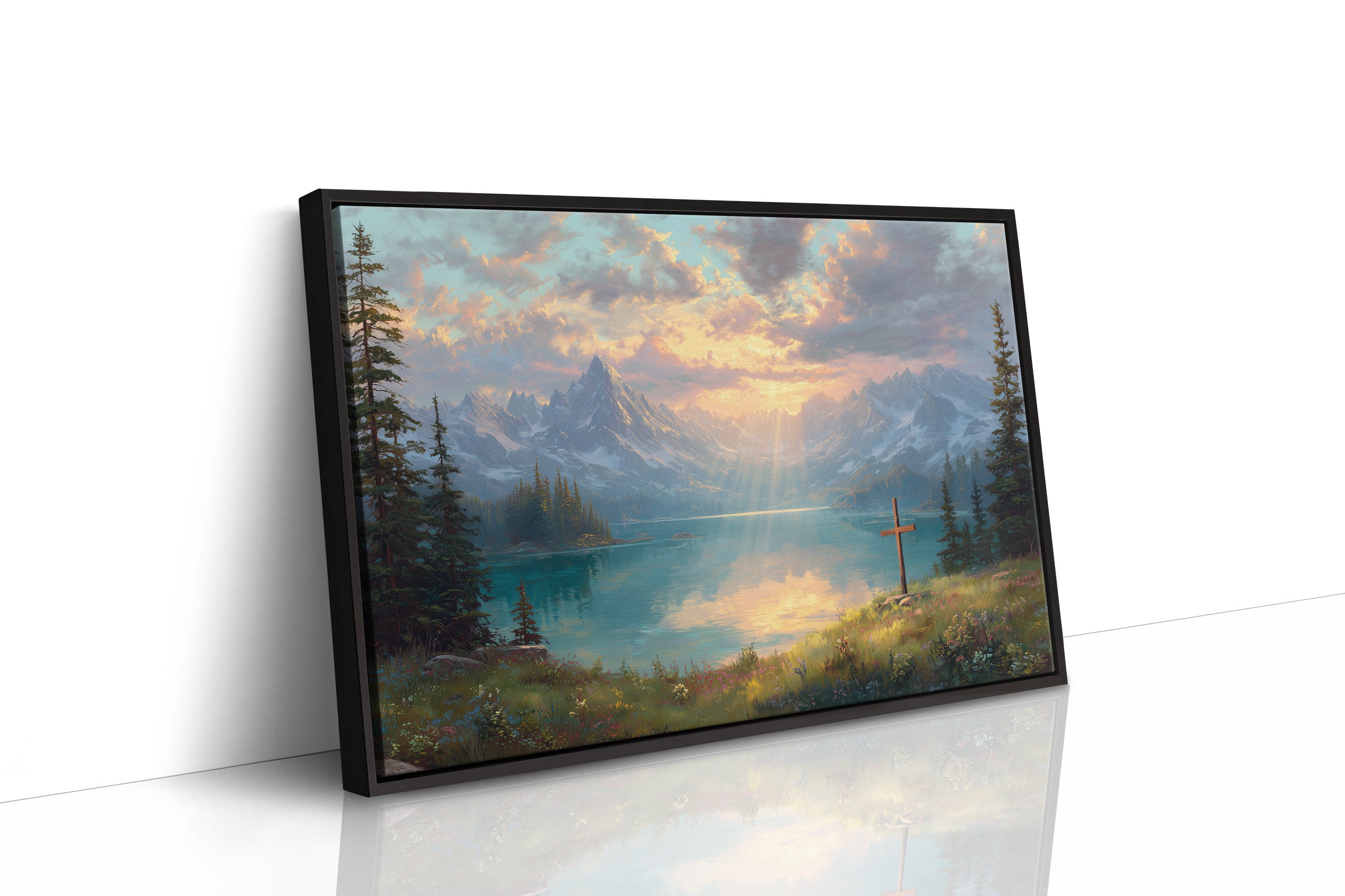 Tranquil Waters Reflect Heaven's Glow