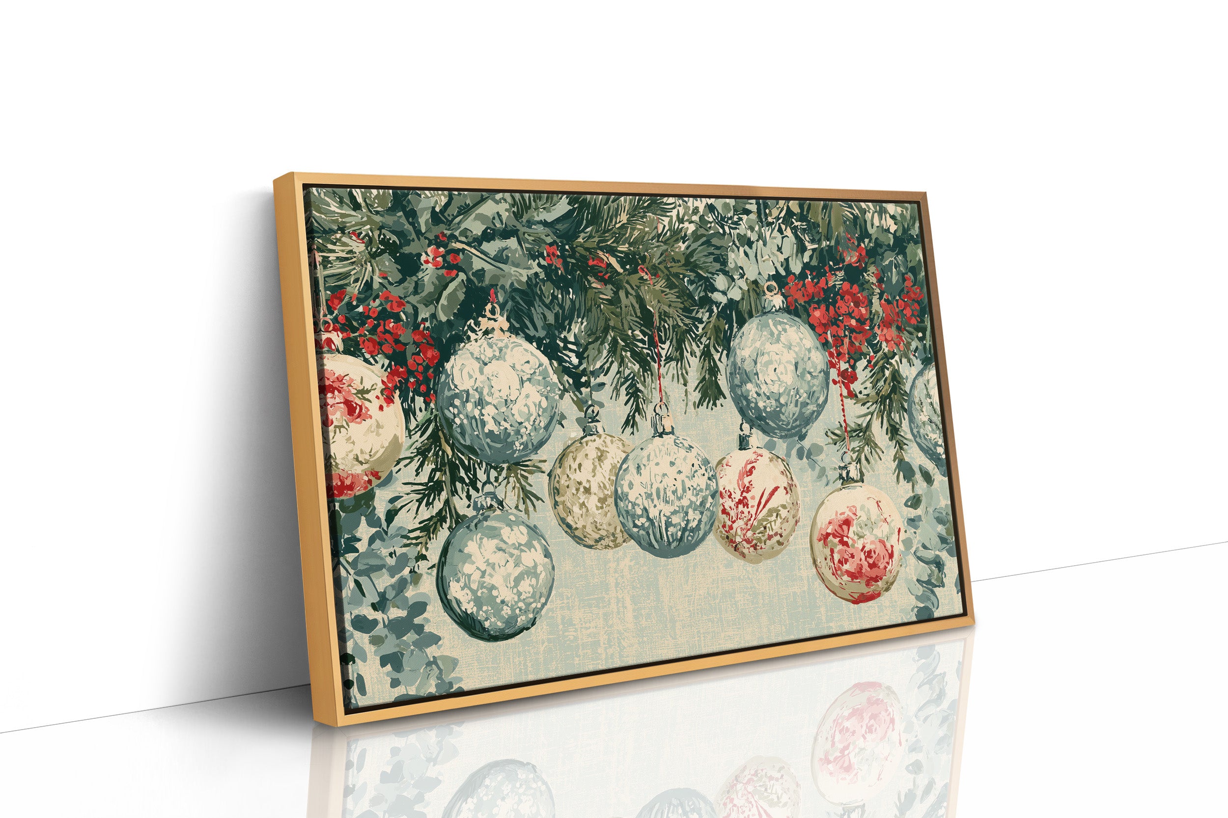 Speckled Glass, Sprigs Of Red