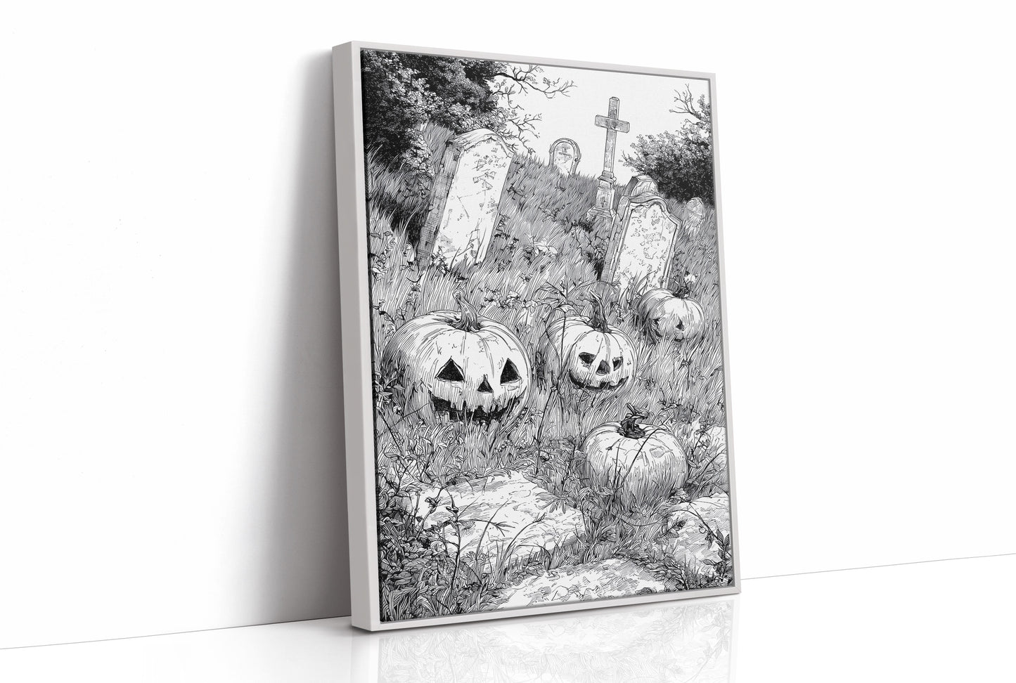 Midnight Grins Among Stone Memories