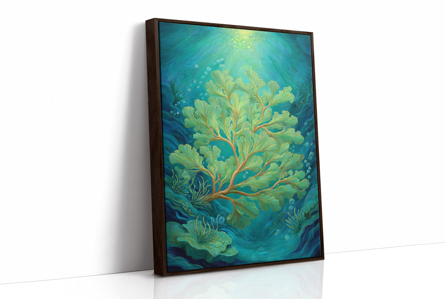 Seafoam Dances In Sunlit Depths