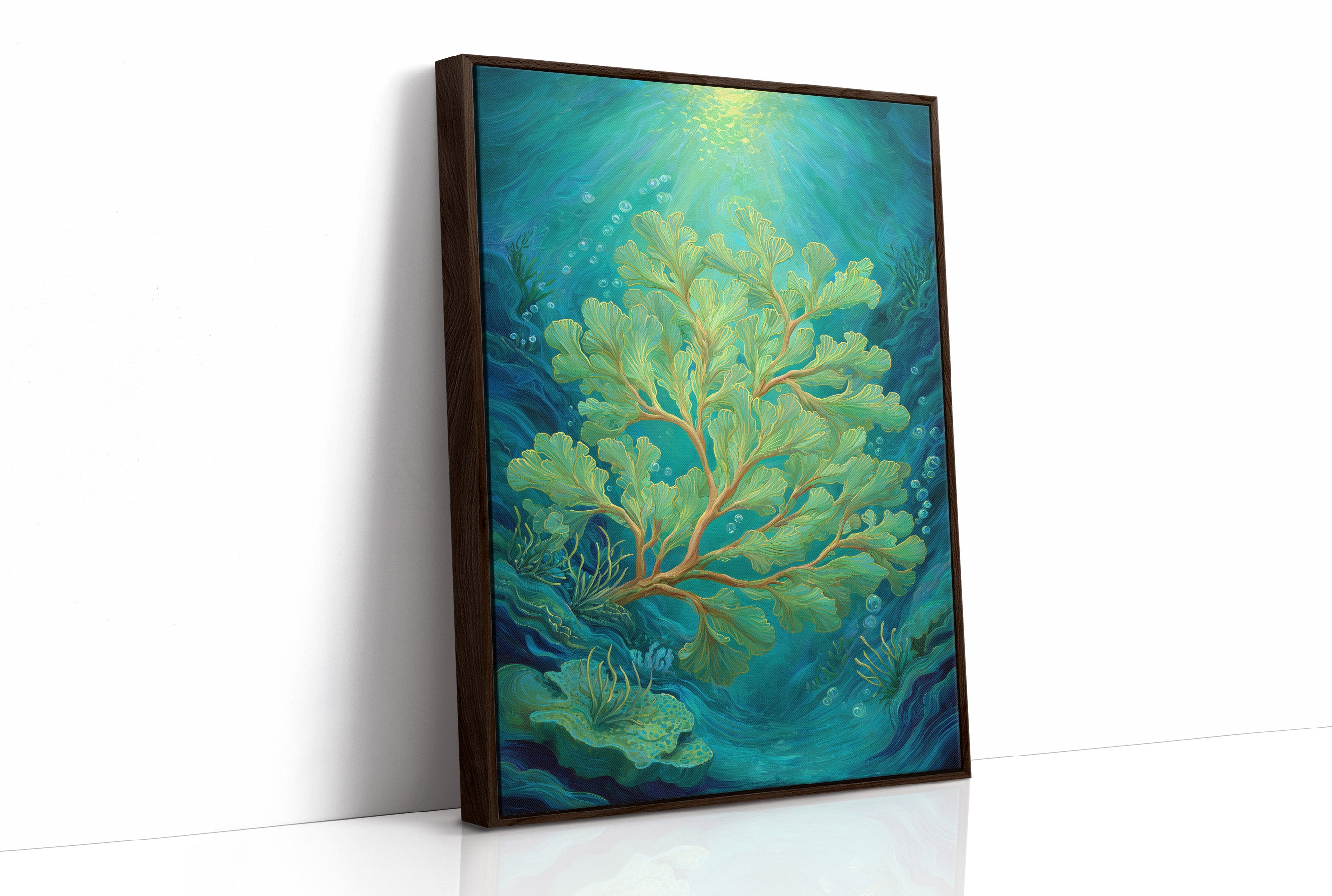 Seafoam Dances In Sunlit Depths