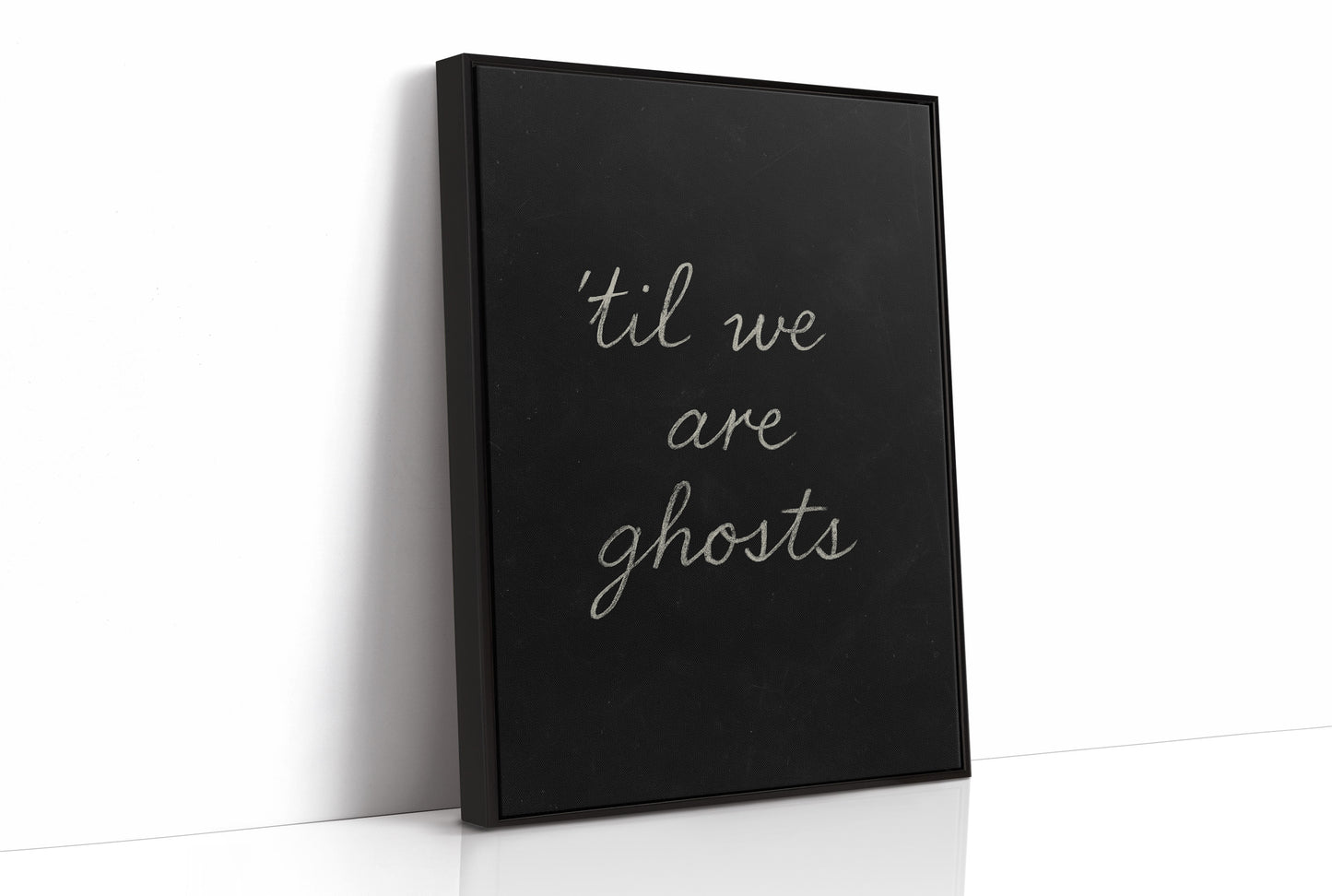 Haunting Words On Midnight Canvas