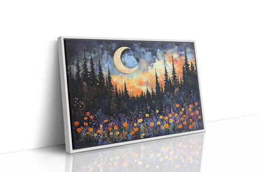 Moonlit Meadow Catches Fire Above