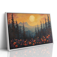 Alpine Roses Dance At Moonrise