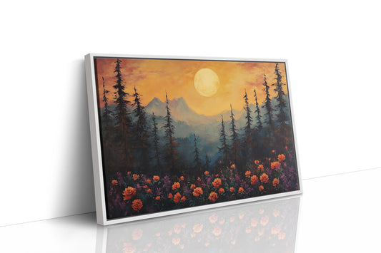 Alpine Roses Dance At Moonrise