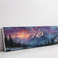 Dawn Fire on Winter Peaks
