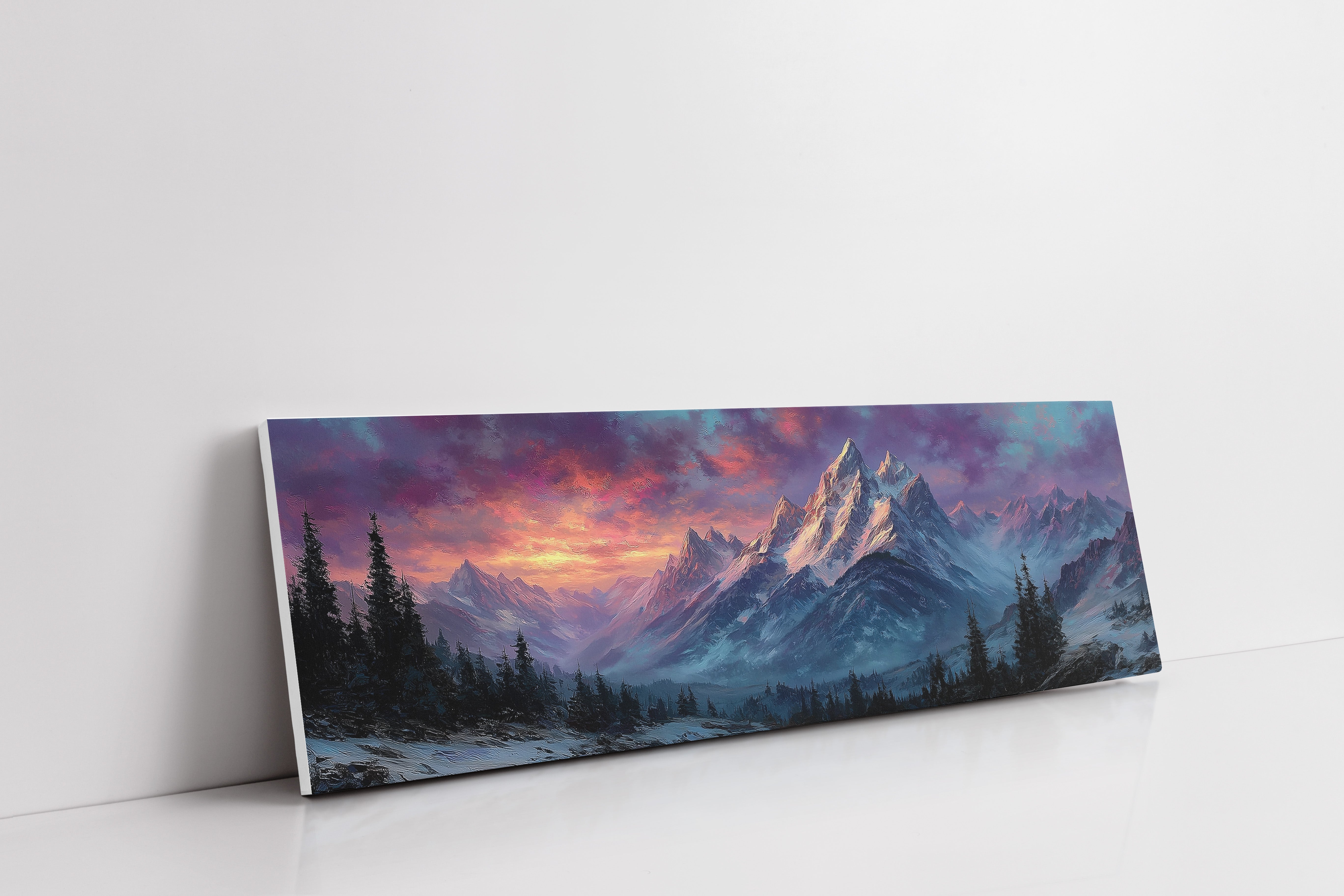 Dawn Fire on Winter Peaks