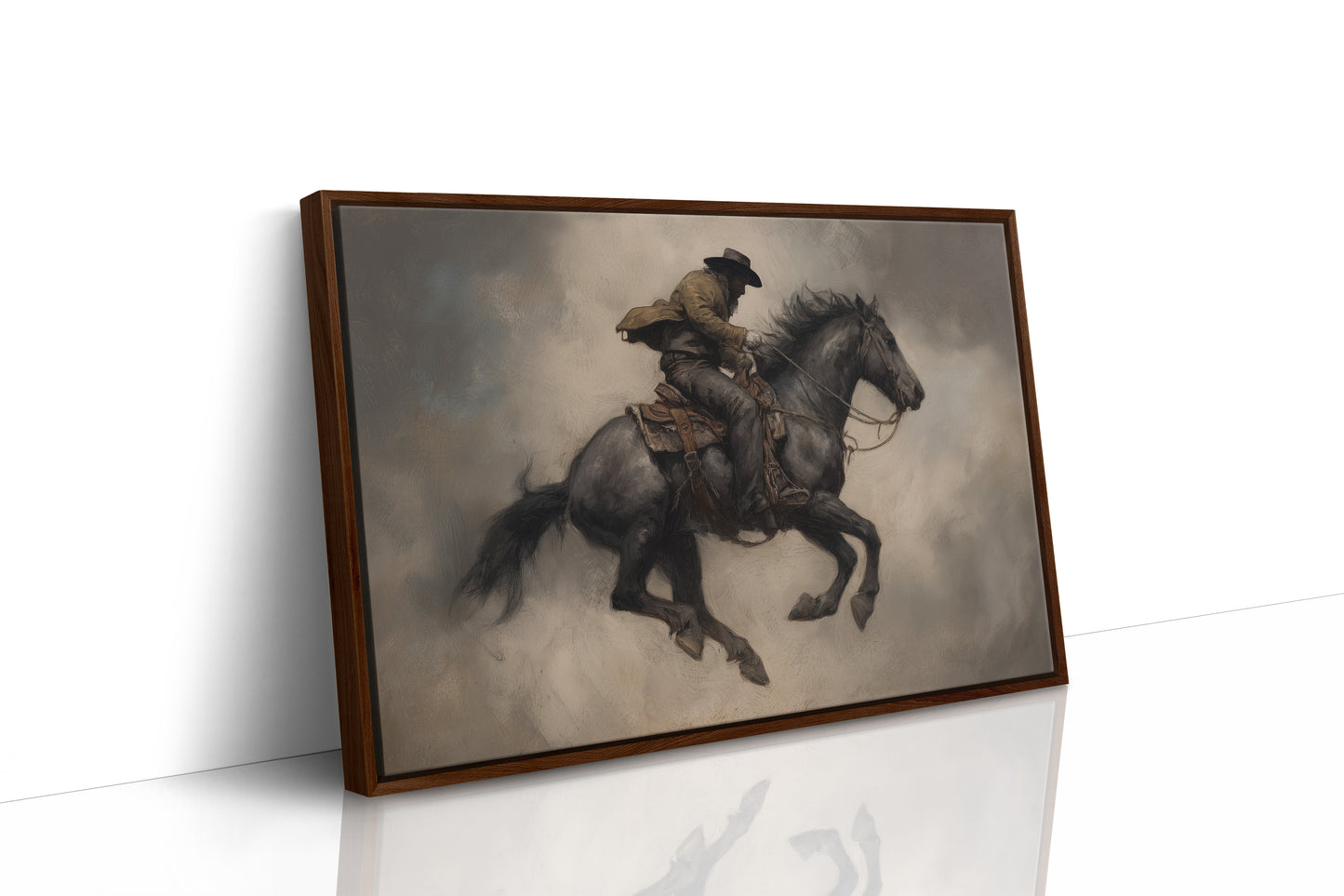 Phantom Rider Through Dusty Twilight