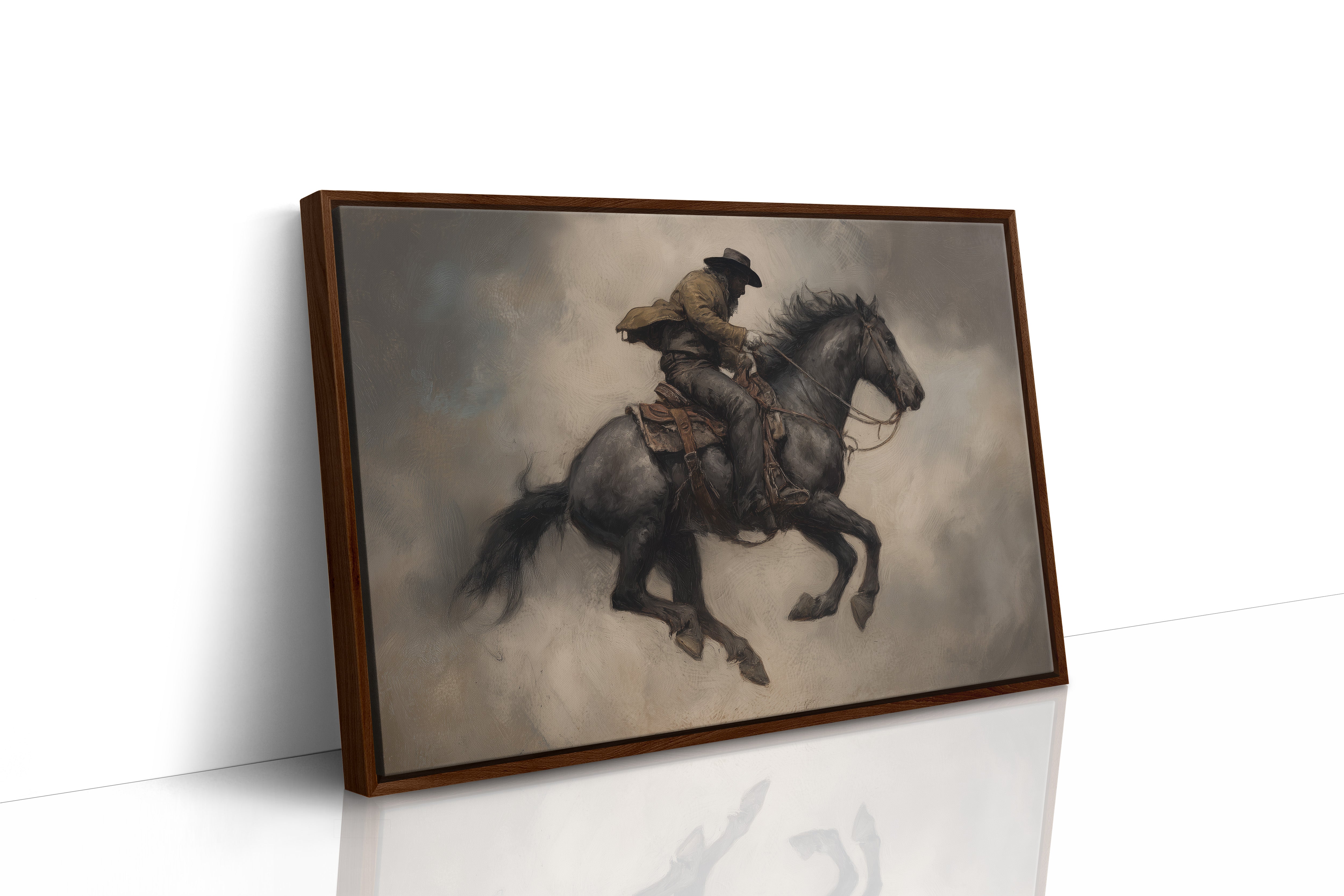 Phantom Rider Through Dusty Twilight