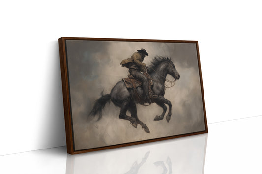 Phantom Rider Through Dusty Twilight