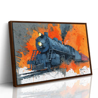 Steam Engine in Blazing Orange