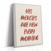 Crimson Words On Ivory Canvas