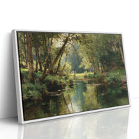 Summer Light Dances Through Forest Stream