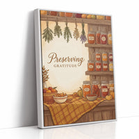Preserving Gratitude: Pantry Fully Stocked Till Spring