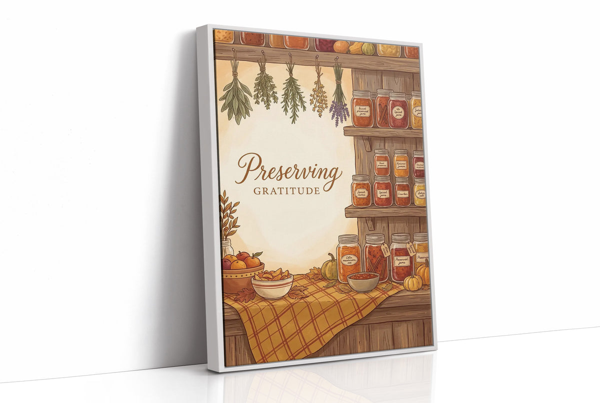 Preserving Gratitude: Pantry Fully Stocked Till Spring