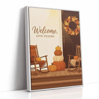 Welcome, Give Thanks: Pumpkins Holding the Seats