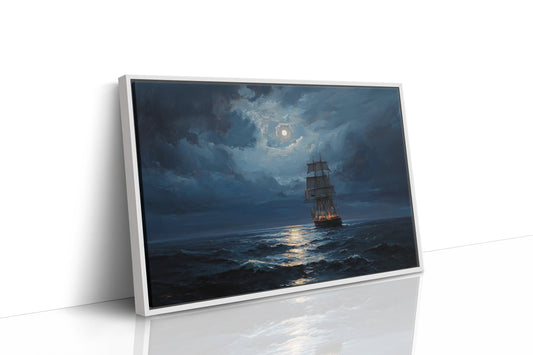 Moonlit Voyage On Ancient Tides