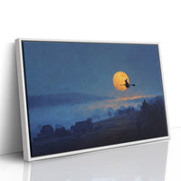 Harvest Moon Beckons Ancient Flight