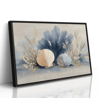 Seashells Dance In Coastal Blue