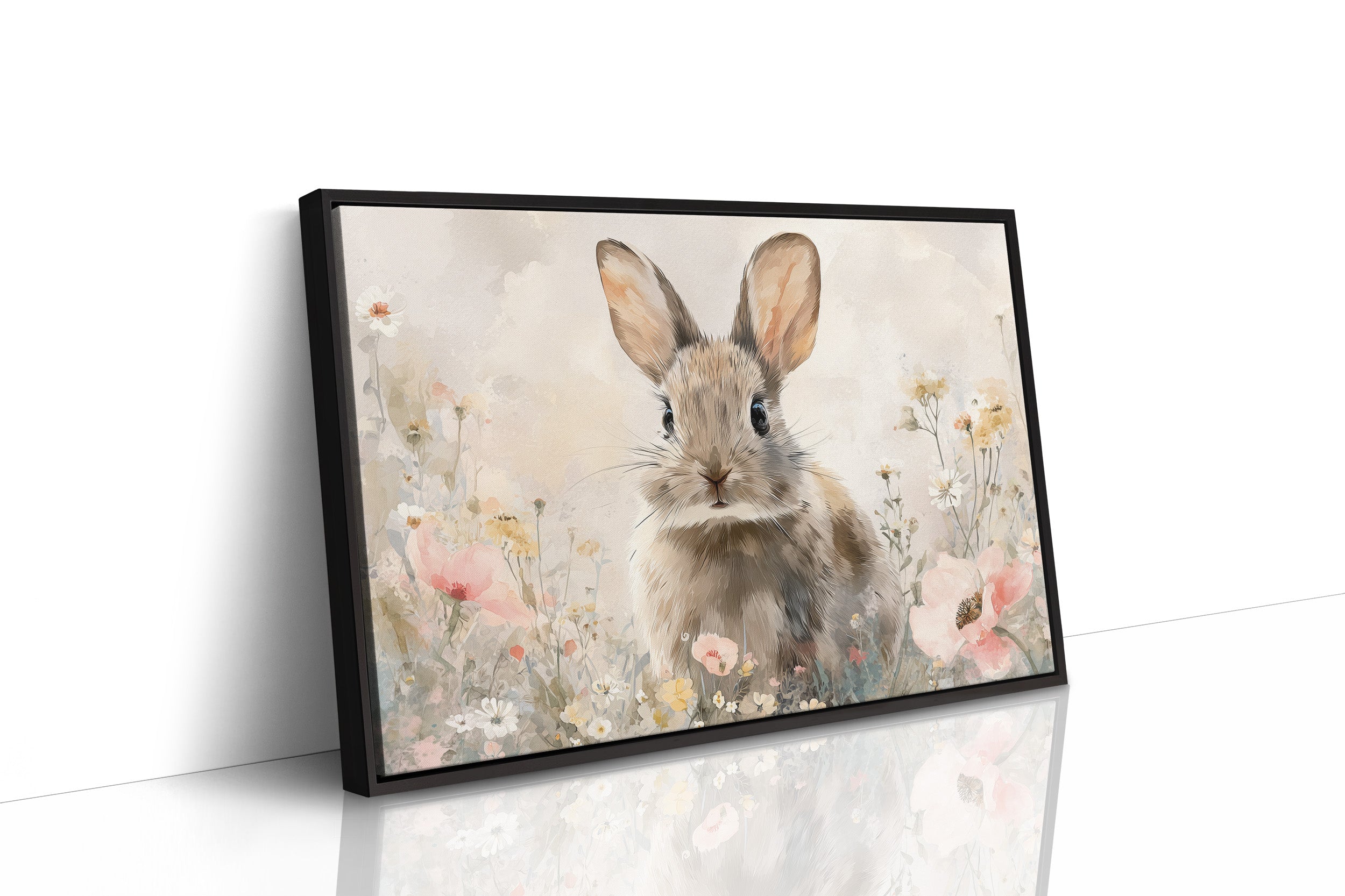 Curious Companion Among Meadow Blooms