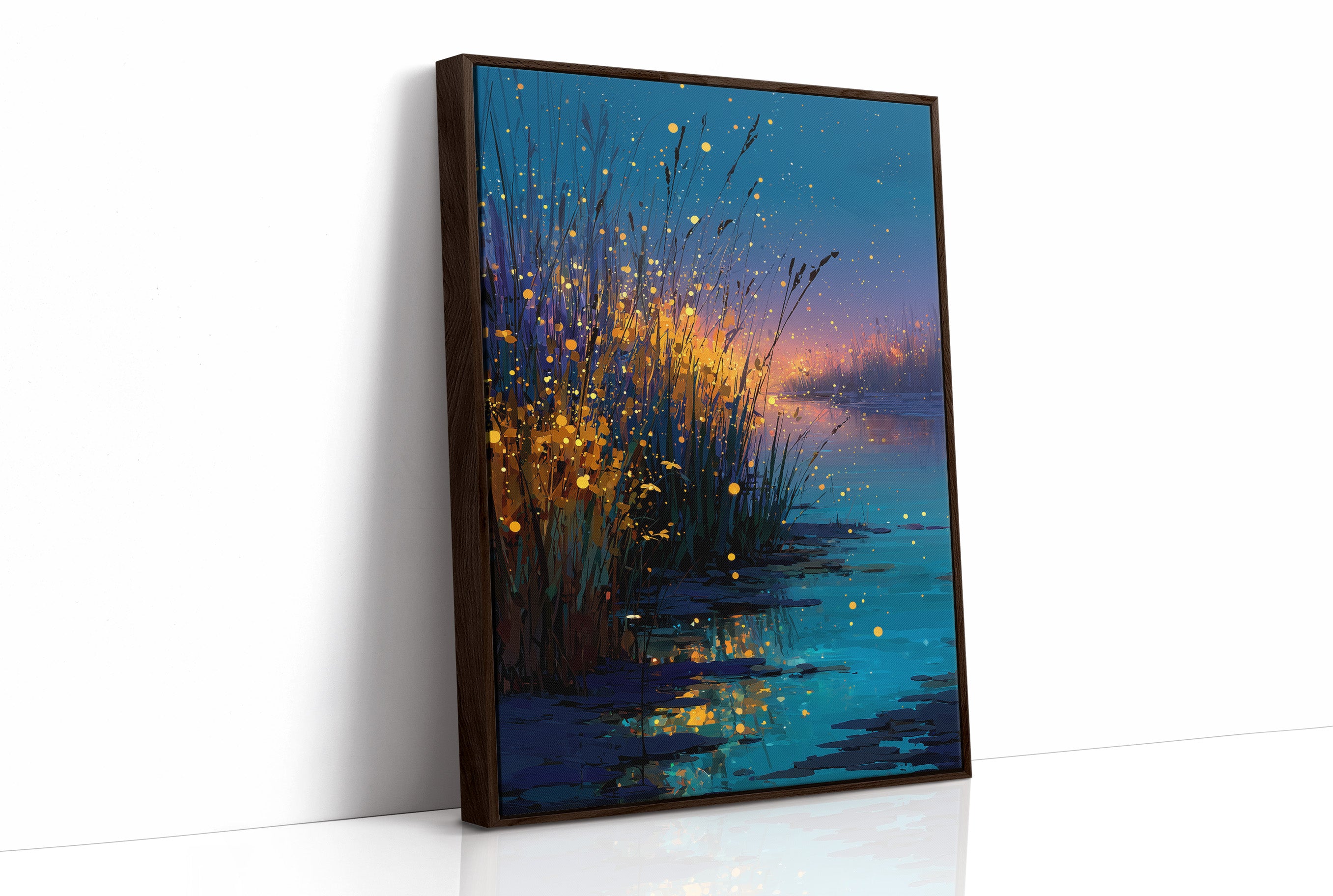Fireflies Over the Marsh