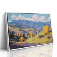 Autumn Gold Bathes Mountain Valley