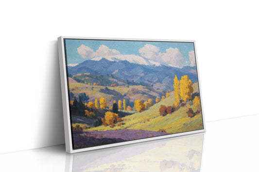 Autumn Gold Bathes Mountain Valley