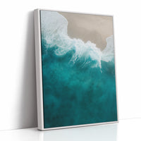 Aerial Drift Over Turquoise Tide