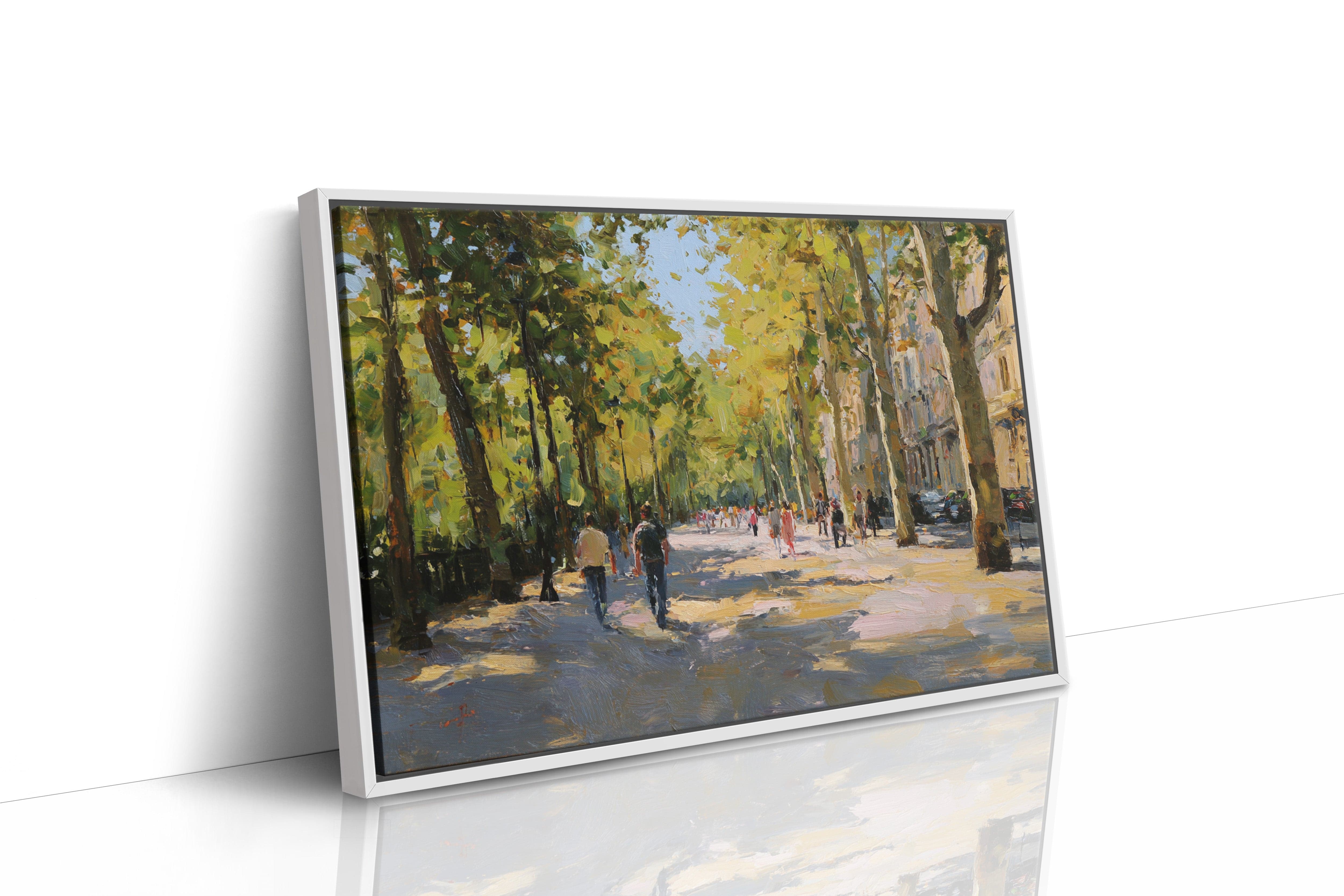 Autumn Light Dances Through City Trees