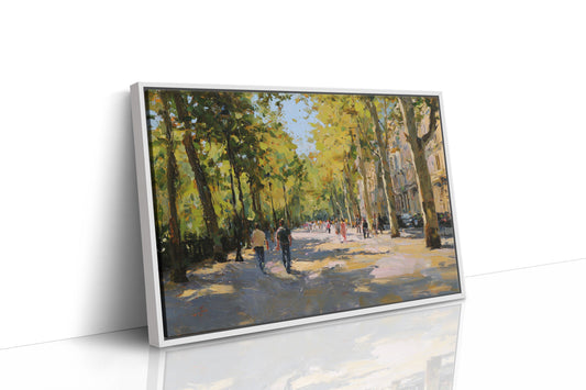 Autumn Light Dances Through City Trees