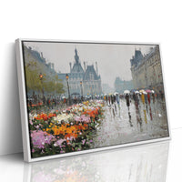 Paris Blooms Through Silver Rain