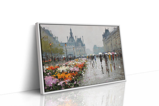 Paris Blooms Through Silver Rain