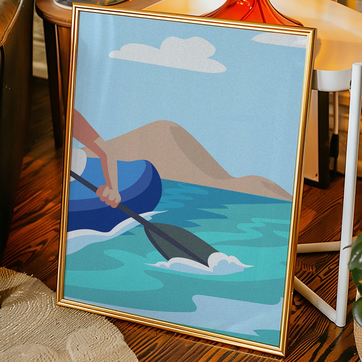 Paddle Through Mountain Lake Serenity