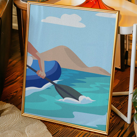 Paddle Through Mountain Lake Serenity